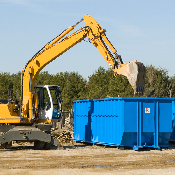 are there any restrictions on where a residential dumpster can be placed in Holbrook NY